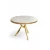 HANAH HOME Trpezarijski sto Mos White Marble Gold