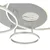 Globo 48466-54A-LED prigušiva plafonska svetiljka INVERTINA 54W/230V 90x70 cm srebrna + daljinski upravljač