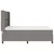 Vidaxl LED Box Spring Postelja z vzglavjem Taupe 160 x 200 cm blago
