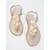 Trendyol Shoes Ženske sandale TAKSS25SD00008, Zlatne boje