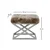 Lessentiel Maison Tabure 50x42x40cm, Srebrno-Braon