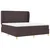 vidaXL vidaXL Box Spring Postelja z Mattresom Temno Rjava 180x200 cm Tkanina, (22052937)