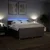 Vidaxl Box spring postelja z vzmetnico taupe 200x200 cm blago