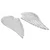 Košarice za voće 2 pcs Srebrno 40 x 18 x 2.5 cm Aluminij