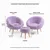 ATELIER DEL SOFA Fotelje i tabure Lida Wellsoft Lilac