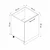 Hanah Home kuhinjski element Minar 7973, 60 cm, beli