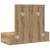 Vidaxl Toaletna mizica Rjava 83 x 40 x 70 cm Konstruiran les