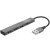 TRUST Hub HALYX USB2.0/4xUSB sivi