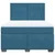 Vidaxl Box spring postelja z vzmetnico modra 160x200 cm žamet