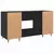 Stol s policom Crni hrast 140 x 50 x 75 cm Konstruirano drvo