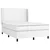 vidaXL Box spring postelja z vzmetnico bel 140x200 cm umetno usnje
