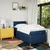 Vidaxl Box spring postelja z vzmetnico modra 90x200 cm blago
