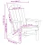 Vrtna stolica 2 pcs Bijelo 82 x 74 x 92 cm Polietilen