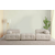 ATELIER DEL SOFA Doblo 3 Seater ( L1 Pouffe 1R) Cream Bouclette