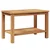 Vidaxl Klubska miza s polico Rjava 70 x 40 x 45 cm Trden tikov les