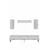 Hanah Home TV komoda Ilay, bela / srebrna