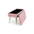 Halmar Tabure VELVA pink/gold (1p=1szt)