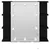 Ogledalo ormar Crni hrast 70 x 16,5 x 60 cm Konstruirano drvo