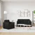 Set sofe 2 pcs Crna 158 x 78 x 80 cm Baršun