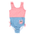 PLAYSHOES Enodelne kopalke Krebs, roza