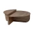 Hanah Home Klub sto-set Orion, 90x60x30, 85x30x35cm, 2 komada, Braon