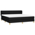 vidaXL Box spring postelja z vzmetnico črna 160x200 cm blago