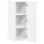 vidaXL Stenska kuhinjska omarica Bela 30 x 31 x 80 cm Konstruiran les