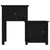 Vidaxl vidaXL Nočne omarice, komplet 2, črne, 79,5 x 38 x 65,5 cm, borov les