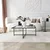Hanah Home Klub sto Sun S409 85x35x85cm Crni