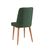 HANAH HOME Trpezarijski sto i stolice Costa White Atlantice Green