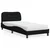 Krevet s madracem Hvar crni 80 x 200 cm od tkanine