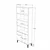 Hanah Home višenamenski ormarić Vis4-Cka, 75 cm, orah