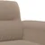 4-dijelni set sofa s jastucima smeđesivi od mikrovlakana