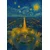 Plakat 50x70 cm ŁÓDŹ v slogu Van Gogha