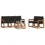 Set vanjskih sofa s jastukom 6 pcs Prirodna i crna