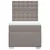 vidaXL Box spring postelja z vzmetnico taupe 100x200 cm blago