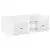 vidaXL Loft posteljni okvir s predalom 3 pcs Bela Konstruiran les