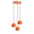 Opviq Luster Top-15-241-1, 45-111cm, 45 cm, 3xE27, Narandžasti