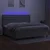 shumee Box spring postelja z vzmetnico LED sv. siva 200x200 cm blago
