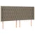 vidaXL Box spring postelja z vzmetnico LED taupe 200x200 cm blago, (20761110)