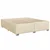 Vidaxl Box spring postelja z vzmetnico krem 200x200 cm blago