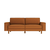 Atelier del Sofa Trosed Sparrow 3, 223x89x87cm, Braon