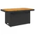 Vrtni stol crni 90 x 55 x 71 cm od poliratana i bagremovog drva
