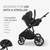 KikkaBoo Kolica Kara 3in1 set sa autosedištem I-Prime I-size i tvrdom korpom Black (KKB23141 SET)