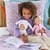 Bunny Plush overal za doma Ma Corolle bela z uškami za 36 cm veliko punčko