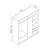 Hanah Home Garderober Kale-3981, 180x210x52 cm, Hrast-crni
