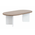 HANAH HOME Sto za dnevnu sobu Sable Walnut White