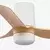 FARO 33833WT-1TW-LED prigušiva ventilator MINIPUNTTUB S 10W/230V braon/bela prečnik 90 cm WT+DO