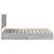 Krevet s od storage Siva Sonoma 150 x 200 cm Konstruirano drvo