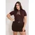 Trendyol Curve Ženska bluza Tbbss26Af00030, Braon